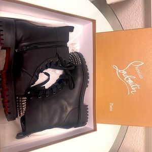 Christian Louboutin-TS CROC FLAT CALF INGRASSATO/GG